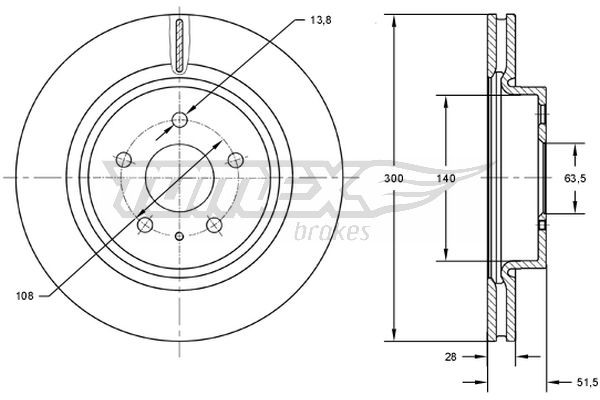 TOMEX Brakes Bremsscheibe